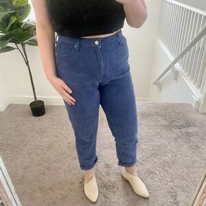 BDG Corduroy Mom High Rise Tapered Baggy Hipster Hippie Boho Artsy Hip Pants